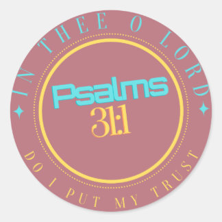 BIBLE SCRIPTURE "IN THE O LORD" RUNT KLISTERMÄRKE