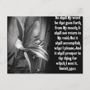 BIBLE SCRIPTURE ISAIAH 55:11 VYKORT
