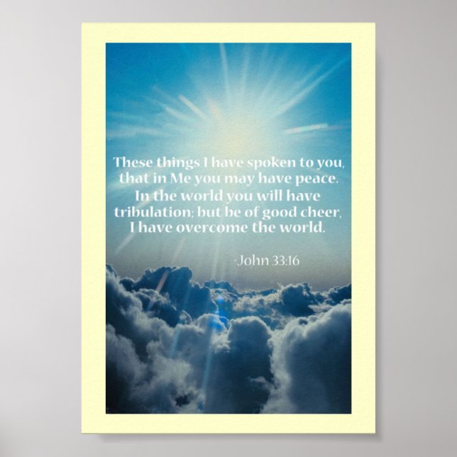 Bible Scripture Prayers Poster (Framsidan)