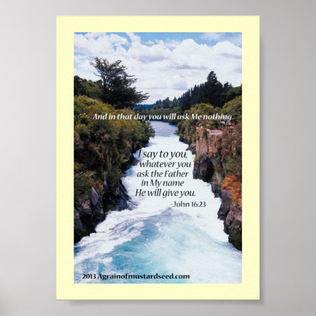 Bible Scripture Prayers Poster (Framsidan)