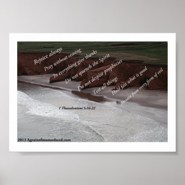 Bible Scripture Prayers Poster (Framsidan)