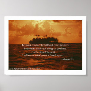 Bible Scripture Prayers Poster