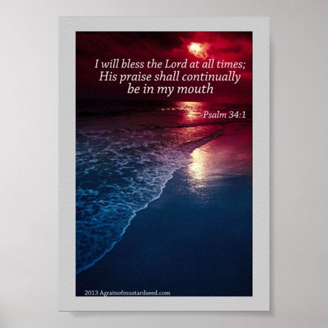 Bible Scripture Prayers Poster (Framsidan)