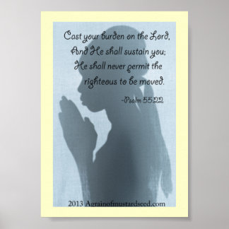Bible Scripture Prayers Poster
