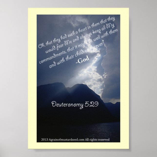 Bible Scripture Prayers Poster (Framsidan)