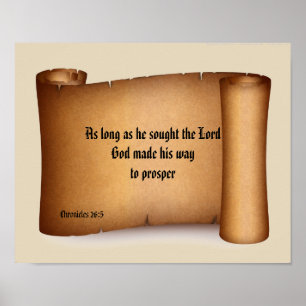 BIBLE SCRIPTURE RULLA poster