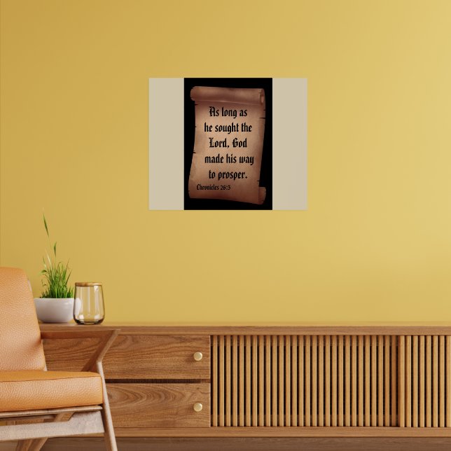 BIBLE SCRIPTURE RULLA poster (Vardagsrum 2)