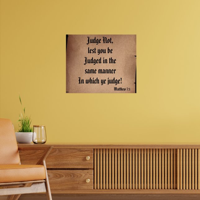 BIBLE SCRIPTURE SCROLL poster (Vardagsrum 2)