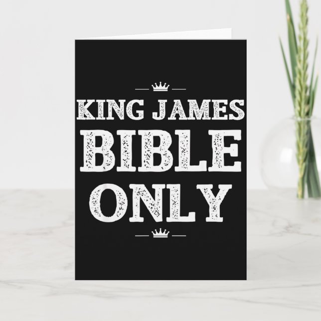Bible Scripture Verses King James Bible Christian  Kort (Framsida)