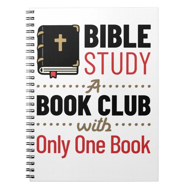 Bible Study Christian Religion Church One Bok Anteckningsbok (Framsidan)