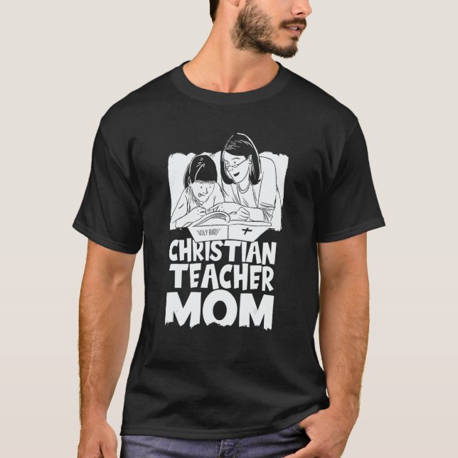 Bible Study  Christianity Theology Christian Teach T Shirt (Framsida)