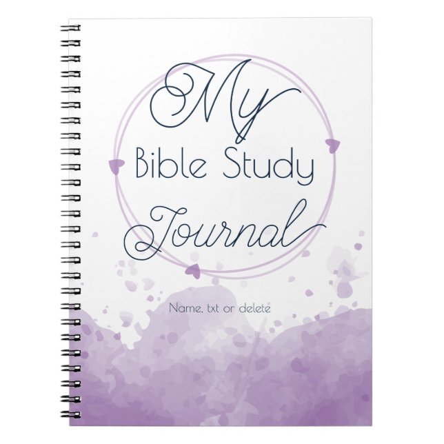 Bible Study Journal, hängivenhet Anteckningsbok (Framsidan)