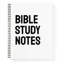 Bible Study Notes – White Spiral Notebook