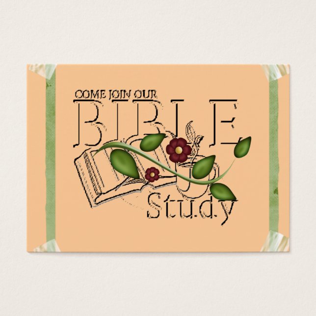 Bible Study Profile Card Visitkort (Framsidan)