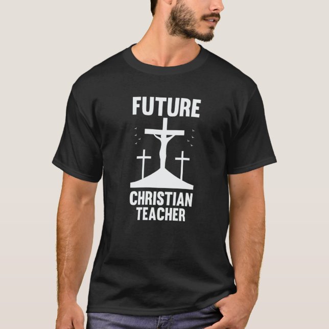 Bible Study Theology  Christianity Christian Teach T Shirt (Framsida)