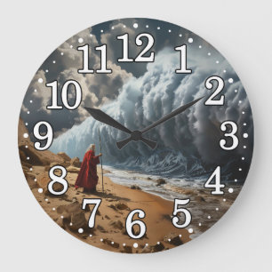 Bible Thned Clock Stor Klocka