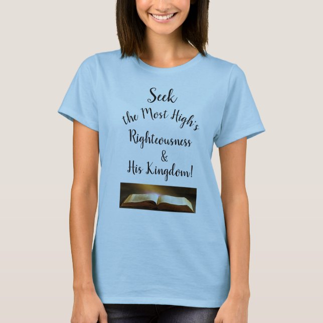 Bible Tshirt T Shirt (Framsida)