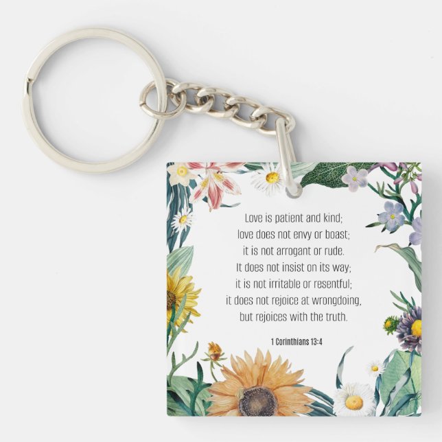 Bible verse, 1 Corinthians 13:4, (Framsidan)