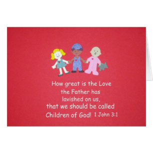 Bible Verse - 1 John 3:1 Hälsningskort