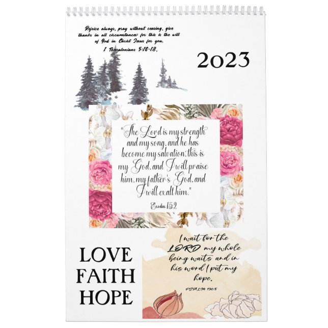 Bible Verse 2023-kalender Kalender (Omslag)