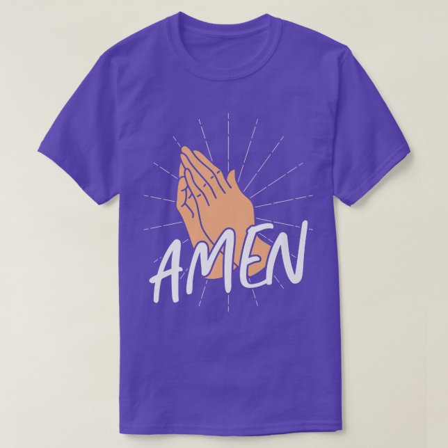 Bible Verse Amen God Premium T Shirt (Design framsida)