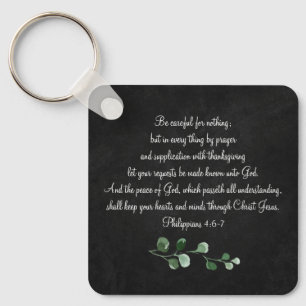 Bible Verse Anpassningsbar Christian Gift Keychain Nyckelring