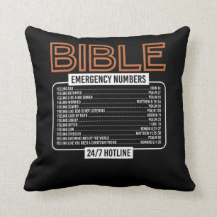Bible Verse Bible Akut Numbers Gud Kudde