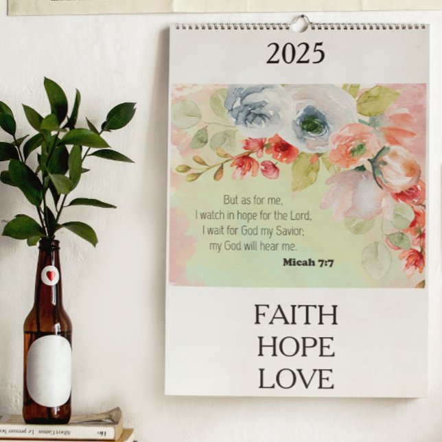 Bible Verse Blommigt Calendar 2025 Kalender (Skapare uppladdad)