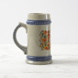 Bible Verse Blommigt German Beer Stein Sejdel