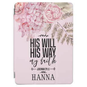 Bible Verse Blommigt Rosa  Ipad Luft Cover iPad Air Skydd