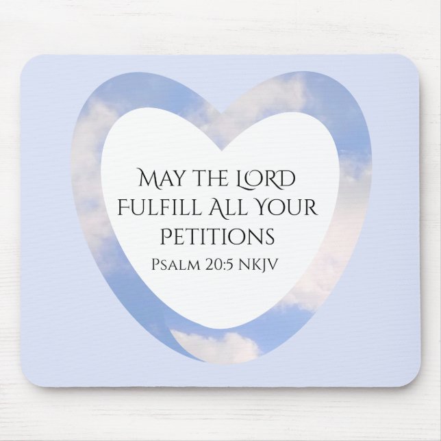 Bible Verse Christian Faith Inspirational Blue Musmatta (Framsidan)