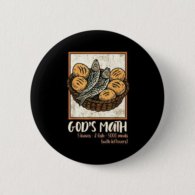 Bible Verse Christian Jesus Fishes &amp; Loaves Go Knapp (Framsida)