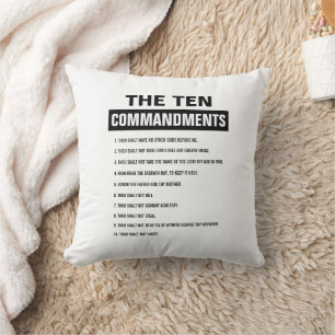 Bible Verse Christian Religiösa Ten Commandations Kudde