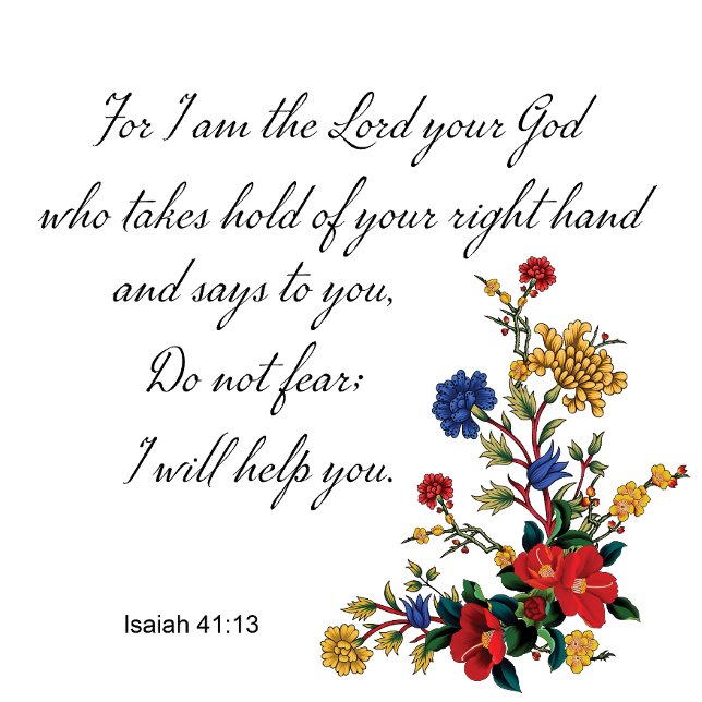 Bible Verse Coffee Mugg - Isaiah 41:13 (Skapare uppladdad)