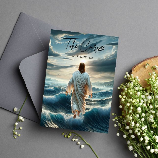 Bible Verse Courage Matthew 14:27 Kort (Skapare uppladdad)