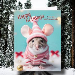 Bible Verse Cute Jul Mouse Namn Photo Helgkort