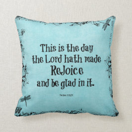 Bible Verse Det här är den dag då Lord Hath Made Kudde