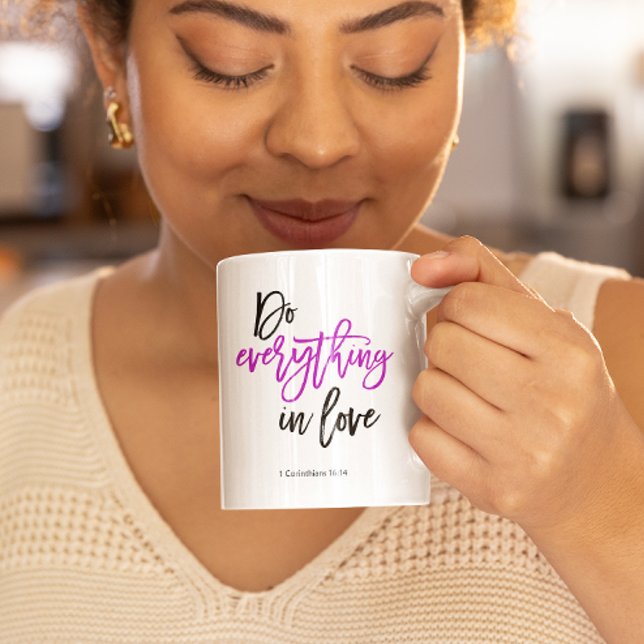 Bible verse Do all i Kärlek Kaffemugg (Skapare uppladdad)