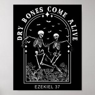 Bible Verse Dry Bones Kom Alive Christian Jesus Poster
