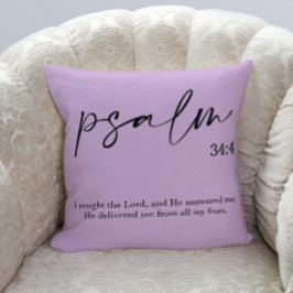 Bible Verse Elegant Lavender Kudde