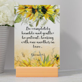 Bible Verse Ephesian Card Bordsnummer