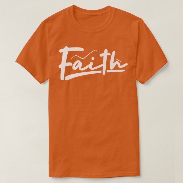 Bible Verse Faith God Premium T Shirt (Design framsida)