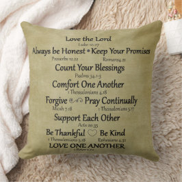 Bible Verse Family Regler Kudde