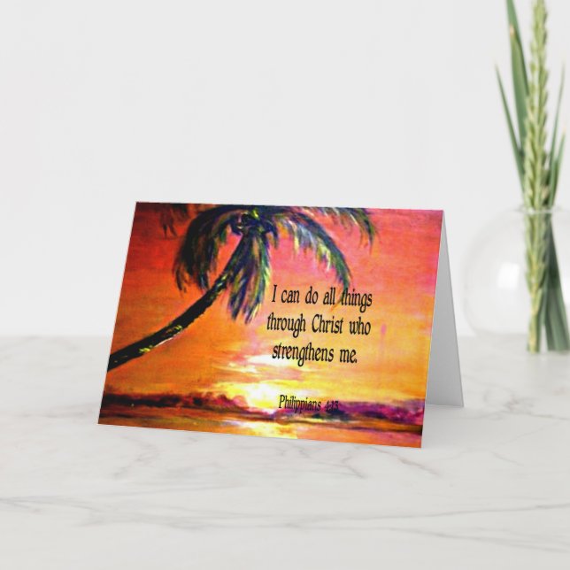 Bible verse, Filippinerna 4:13, Kort (Framsida)