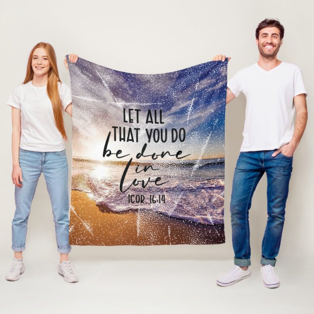 Bible Verse Fleece Blanket (På plats)