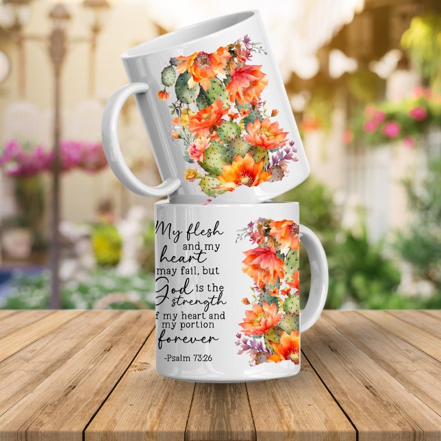 Bible Verse Floral Coffee Mug Kaffemugg (Bible study group mugs gifts)