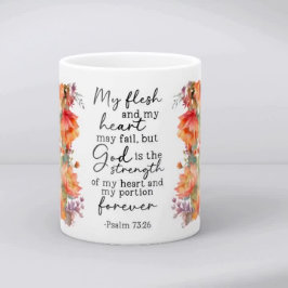 Bible Verse Floral Coffee Mug Kaffemugg