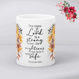 Bible Verse Floral Coffee Mug Kaffemugg