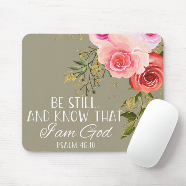 Bible verse floral Mouse pad Musmatta (Med mus)