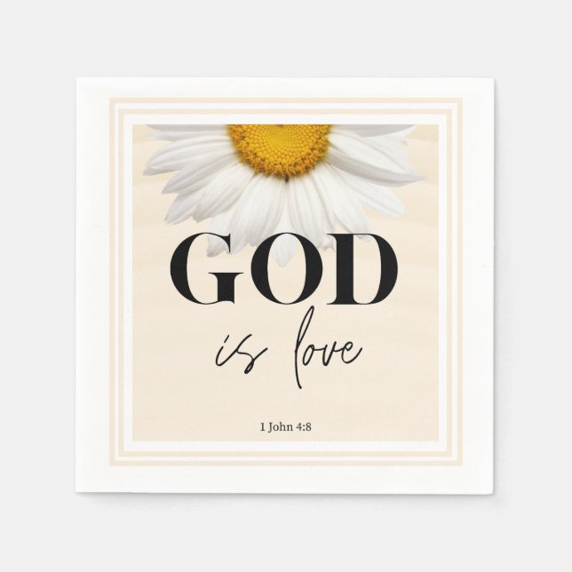 Bible verse Floral scripture  Pappersservett (Framsidan)